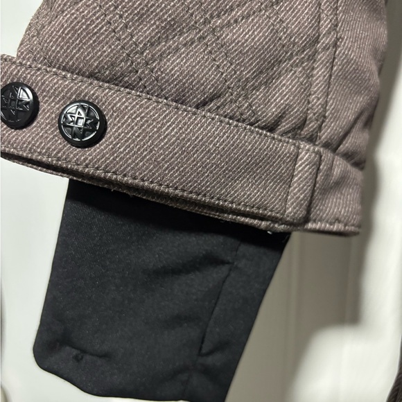 Nicole Miller Women's Quilted Brown Ski Jacket - Picture 2 of 6